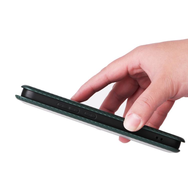 For OPPO Reno15 F 5G Carbon Fiber Texture Flip Leather Phone Case