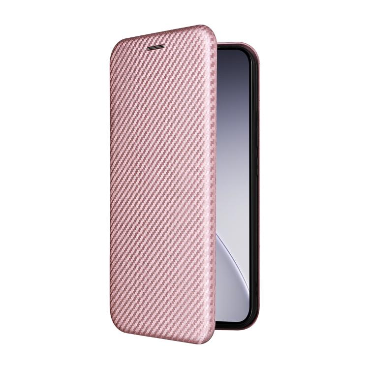 For OPPO Reno15 5G Global Carbon Fiber Texture Flip Leather Phone Case