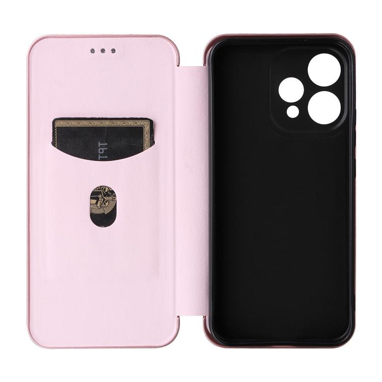 For OPPO Reno15 5G Global Carbon Fiber Texture Flip Leather Phone Case