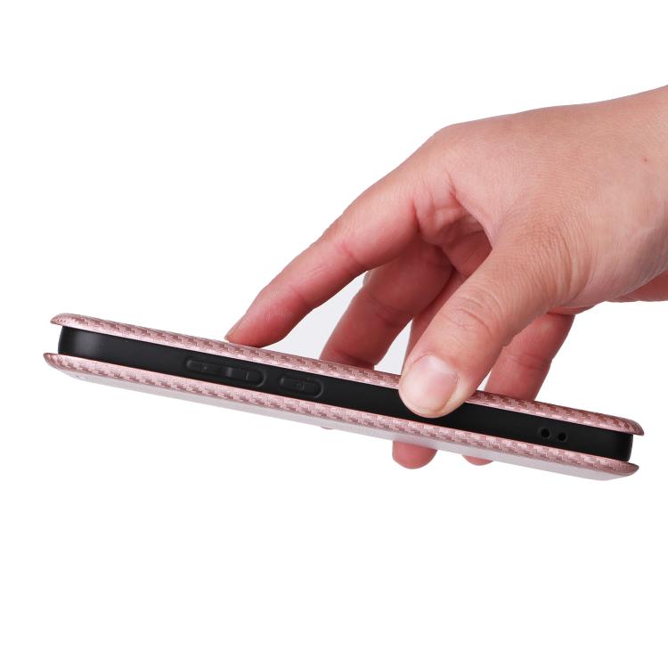 For OPPO Reno15 5G Global Carbon Fiber Texture Flip Leather Phone Case