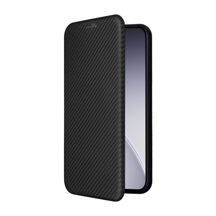 For OPPO Reno15 5G Global Carbon Fiber Texture Flip Leather Phone Case