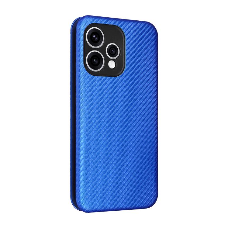 For OPPO Reno15 5G Global Carbon Fiber Texture Flip Leather Phone Case