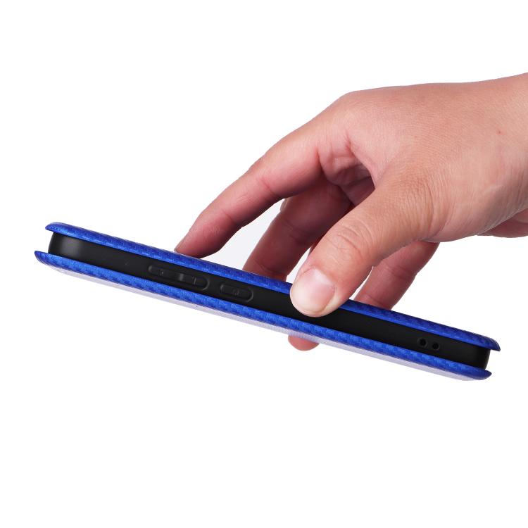 For OPPO Reno15 5G Global Carbon Fiber Texture Flip Leather Phone Case
