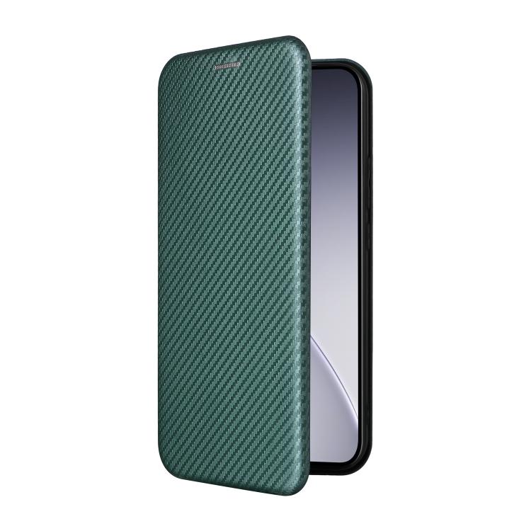For OPPO Reno15 5G Global Carbon Fiber Texture Flip Leather Phone Case