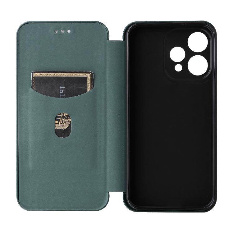For OPPO Reno15 5G Global Carbon Fiber Texture Flip Leather Phone Case