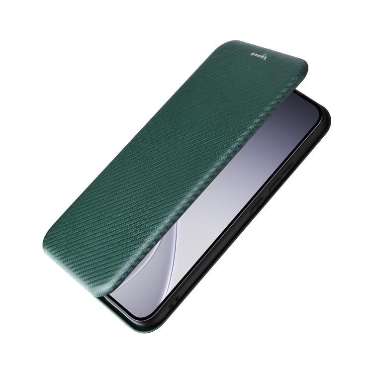 For OPPO Reno15 5G Global Carbon Fiber Texture Flip Leather Phone Case