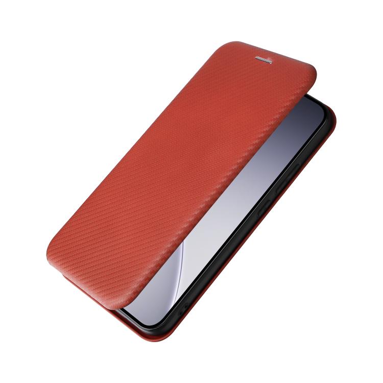 For OPPO Reno15 5G Global Carbon Fiber Texture Flip Leather Phone Case