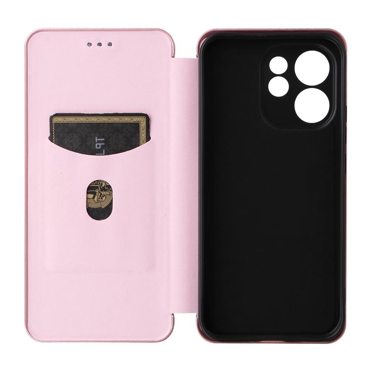 For OPPO Reno15 Pro Max 5G Global Carbon Fiber Texture Flip Leather Phone Case