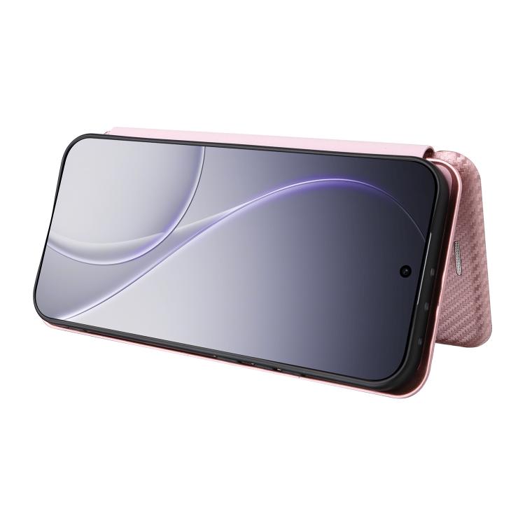 For OPPO Reno15 Pro Max 5G Global Carbon Fiber Texture Flip Leather Phone Case