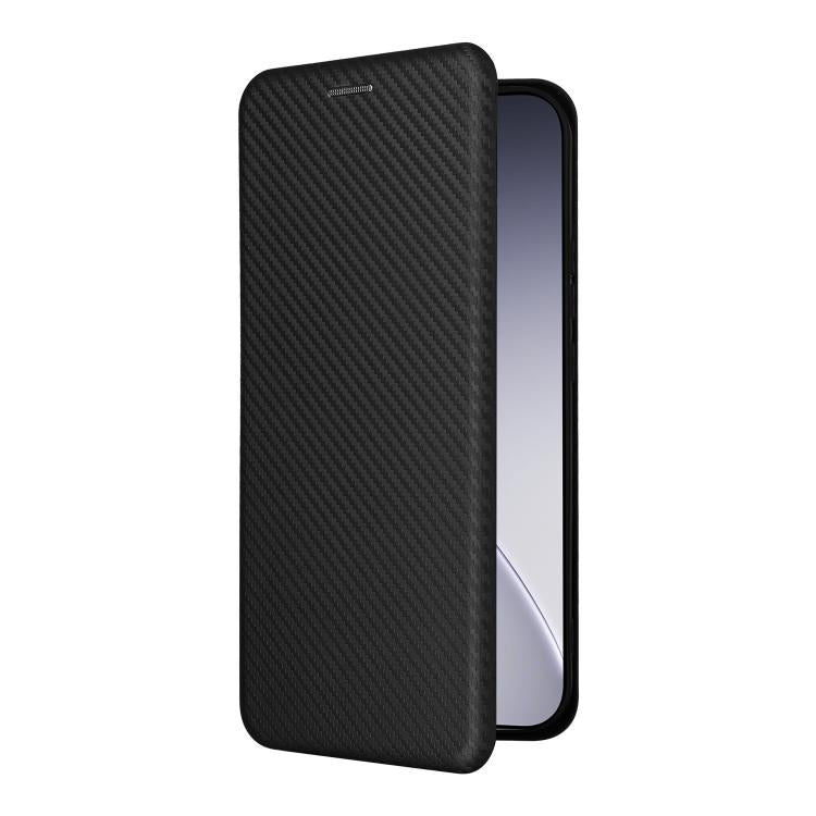 For OPPO Reno15 Pro Max 5G Global Carbon Fiber Texture Flip Leather Phone Case