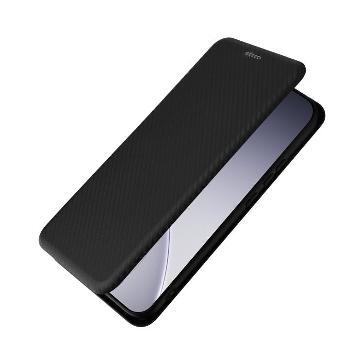 For OPPO Reno15 Pro Max 5G Global Carbon Fiber Texture Flip Leather Phone Case