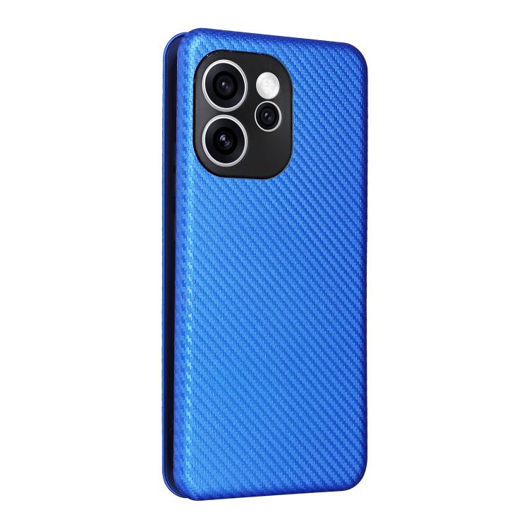 For OPPO Reno15 Pro Max 5G Global Carbon Fiber Texture Flip Leather Phone Case