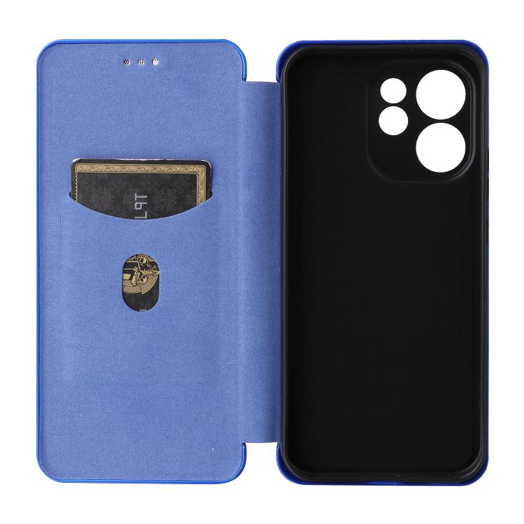 For OPPO Reno15 Pro Max 5G Global Carbon Fiber Texture Flip Leather Phone Case