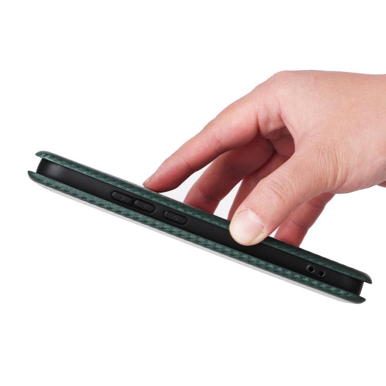 For OPPO Reno15 Pro Max 5G Global Carbon Fiber Texture Flip Leather Phone Case