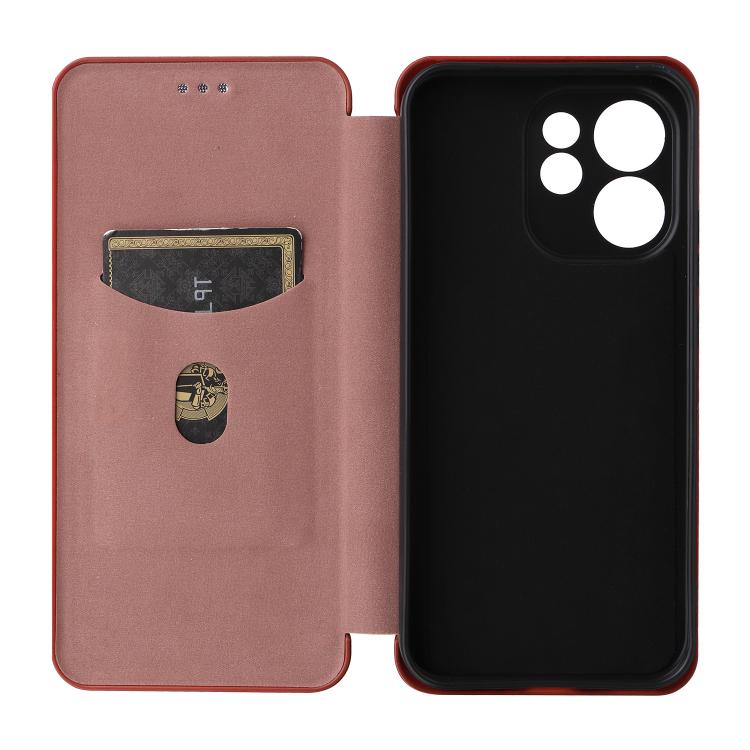 For OPPO Reno15 Pro Max 5G Global Carbon Fiber Texture Flip Leather Phone Case