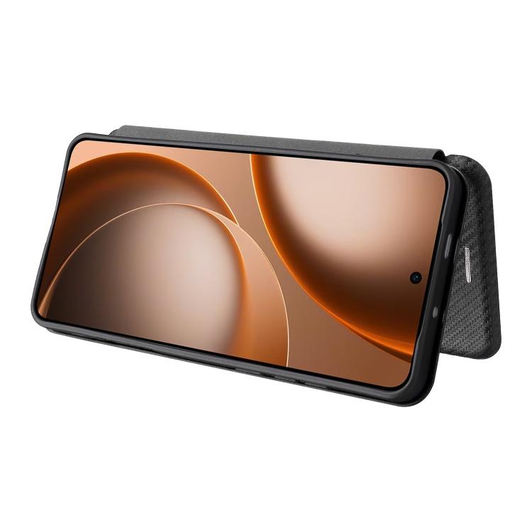 For OPPO Find X9 Ultra Carbon Fiber Texture Flip Leather Phone Case