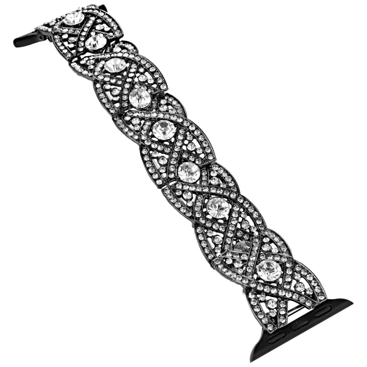 Diamonds Twist Metal Watch Band For Apple Watch Series 10 42mm