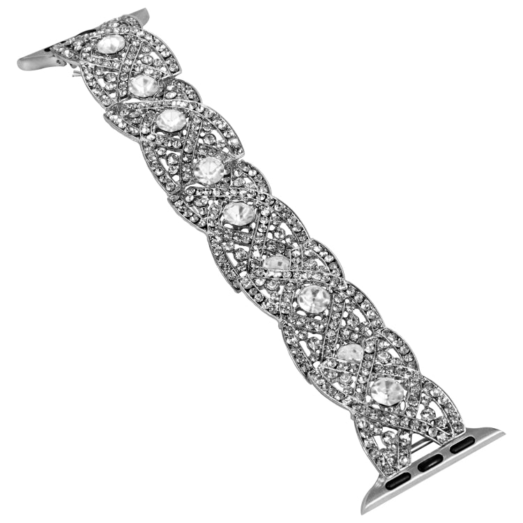 Diamonds Twist Metal Watch Band For Apple Watch Series 10 46mm