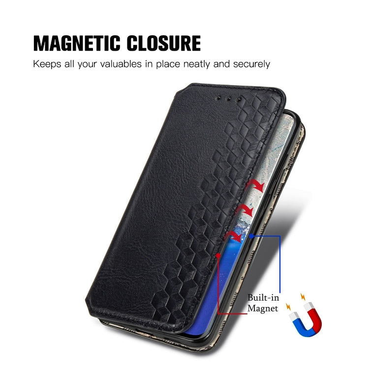 For Samsung Galaxy S20 Cubic Grid Pressed Horizontal Flip Magnetic Leather Case with Holder & Card Slots & Wallet
