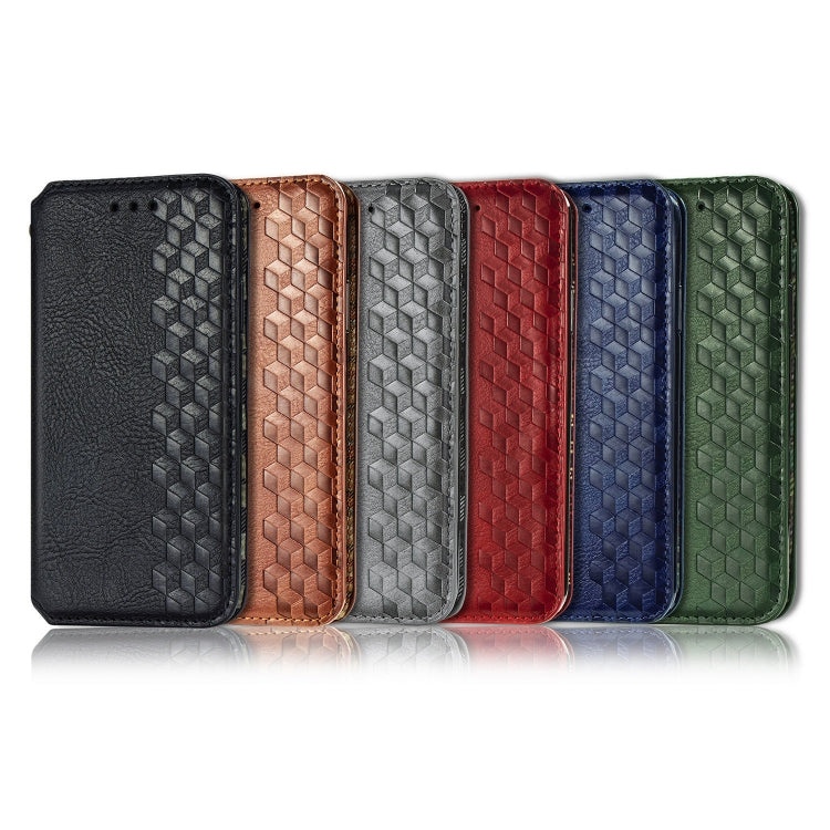 For Samsung Galaxy S20 Cubic Grid Pressed Horizontal Flip Magnetic Leather Case with Holder & Card Slots & Wallet