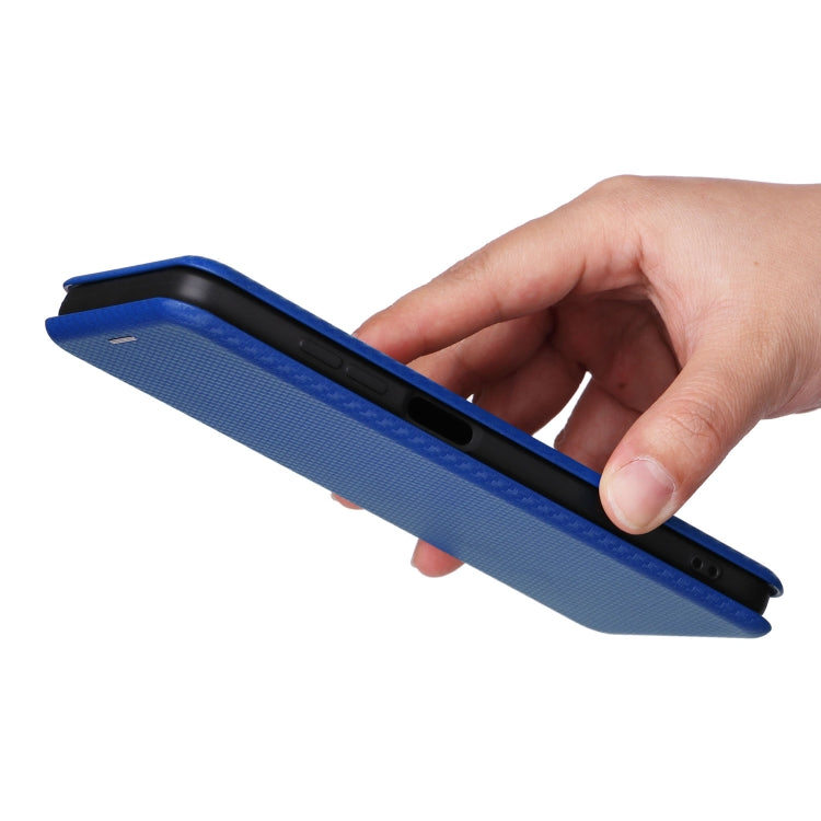 For Oukitel C32 Carbon Fiber Texture Flip Leather Phone Case