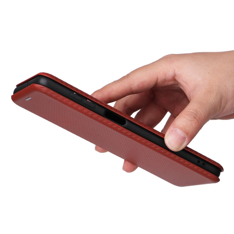 For Samsung Galaxy M54 5G Carbon Fiber Texture Flip Leather Phone Case