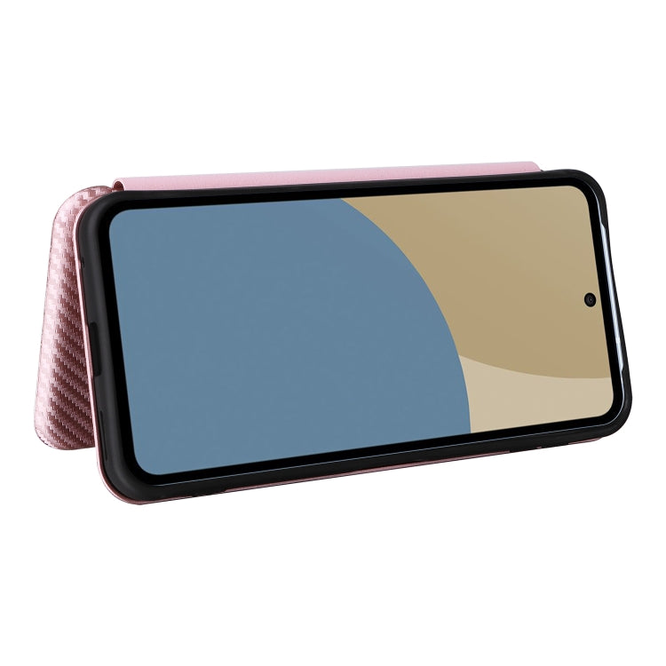 For Sharp Aquos Sense9 Carbon Fiber Texture Flip Leather Phone Case
