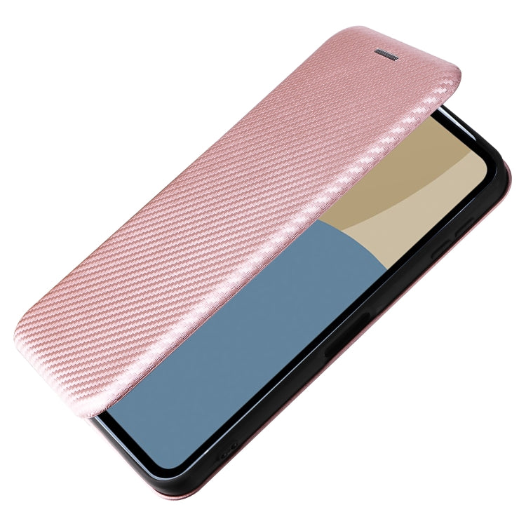 For Sharp Aquos Sense9 Carbon Fiber Texture Flip Leather Phone Case