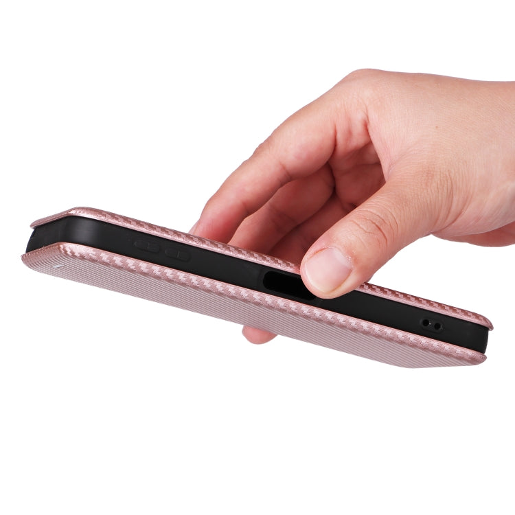 For Sharp Aquos Sense9 Carbon Fiber Texture Flip Leather Phone Case
