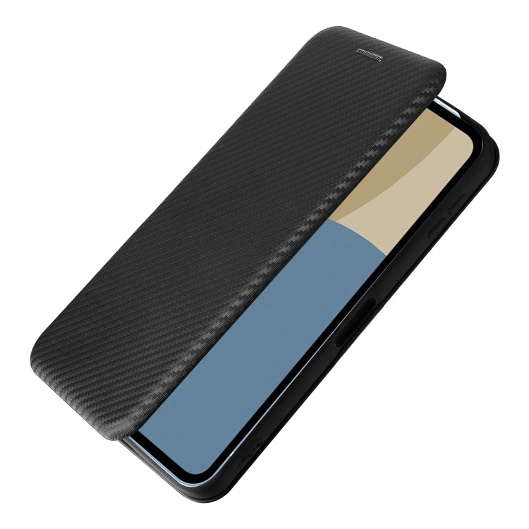 For Sharp Aquos Sense9 Carbon Fiber Texture Flip Leather Phone Case