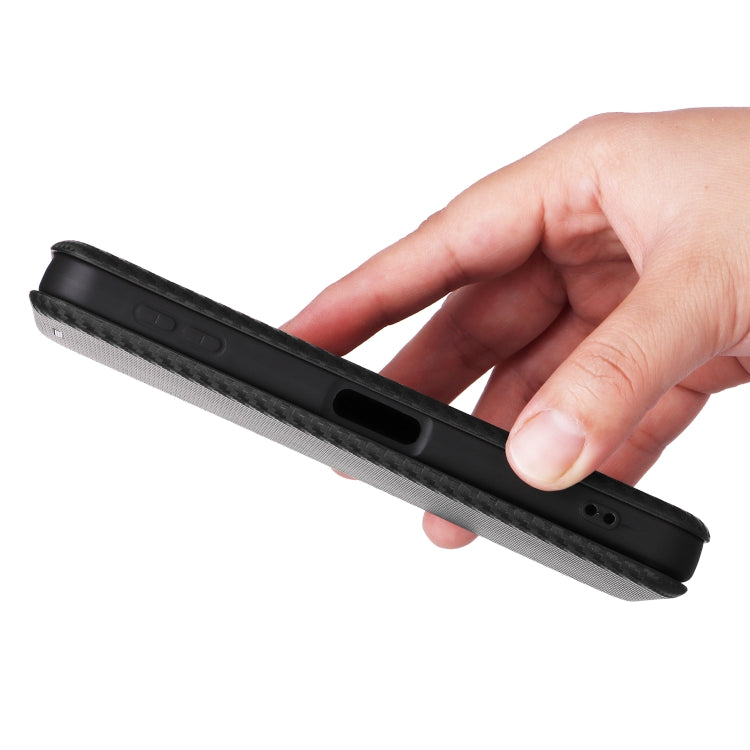 For Sharp Aquos Sense9 Carbon Fiber Texture Flip Leather Phone Case
