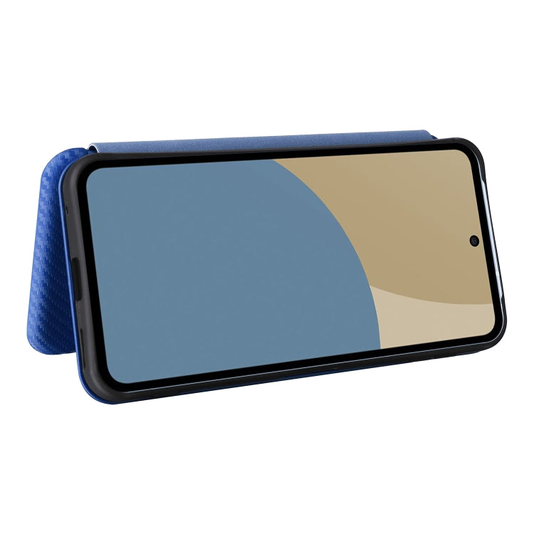 For Sharp Aquos Sense9 Carbon Fiber Texture Flip Leather Phone Case