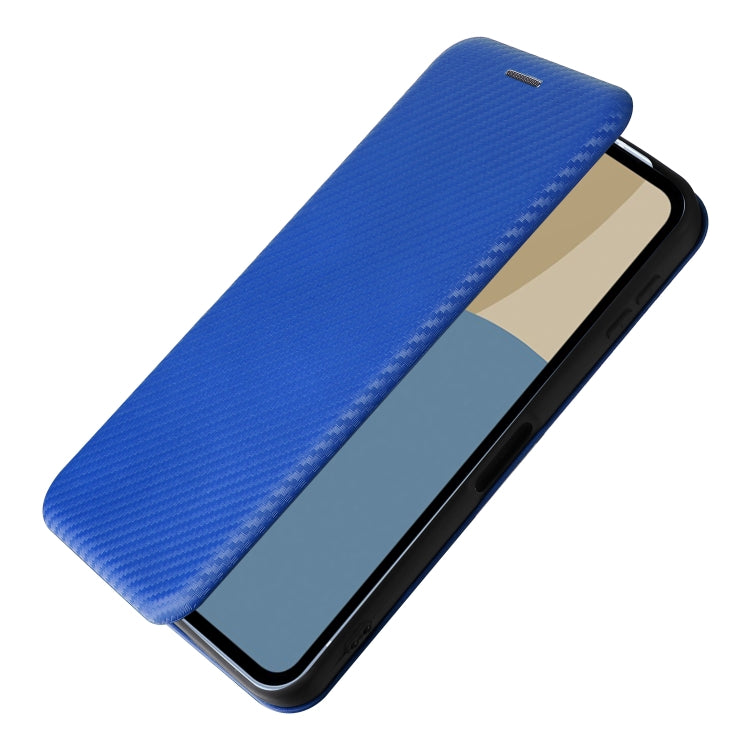 For Sharp Aquos Sense9 Carbon Fiber Texture Flip Leather Phone Case