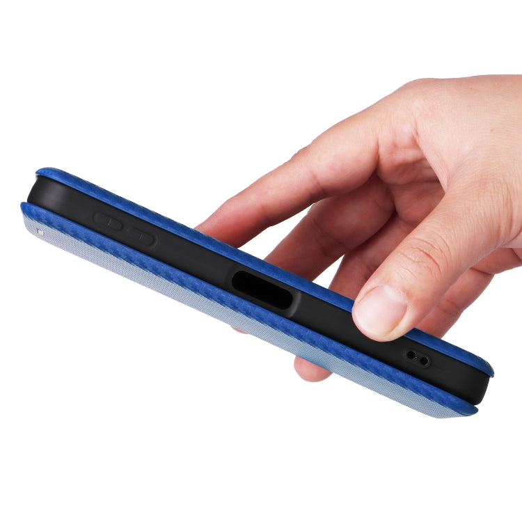 For Sharp Aquos Sense9 Carbon Fiber Texture Flip Leather Phone Case