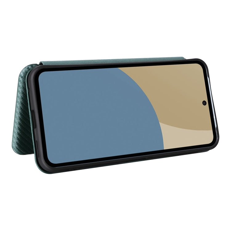 For Sharp Aquos Sense9 Carbon Fiber Texture Flip Leather Phone Case
