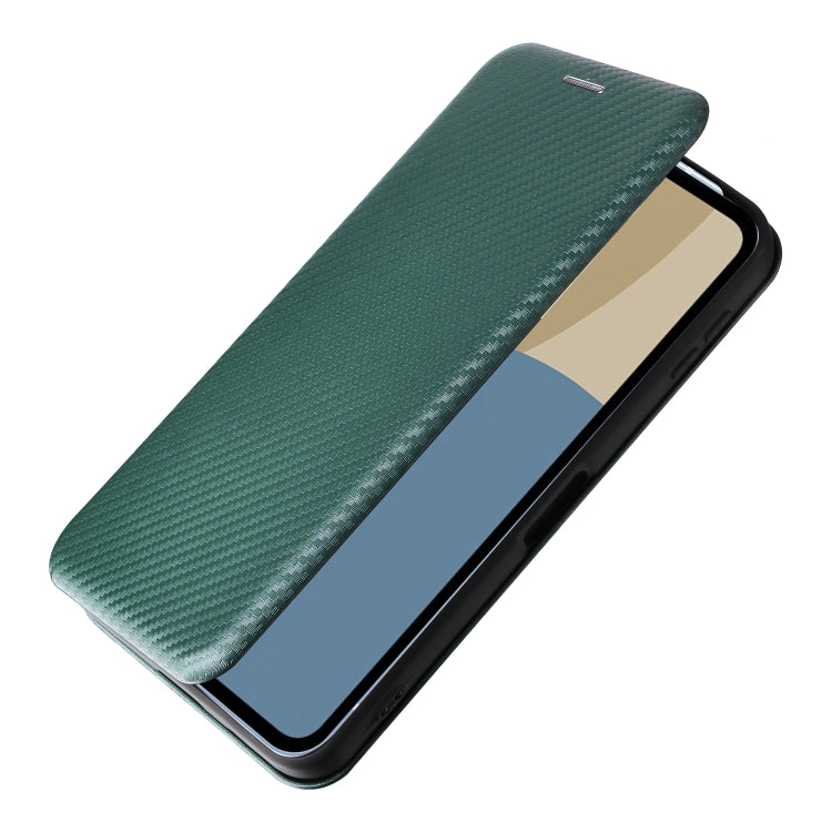 For Sharp Aquos Sense9 Carbon Fiber Texture Flip Leather Phone Case