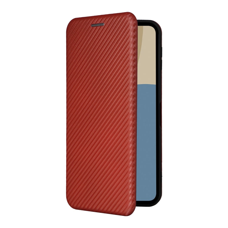 For Sharp Aquos Sense9 Carbon Fiber Texture Flip Leather Phone Case
