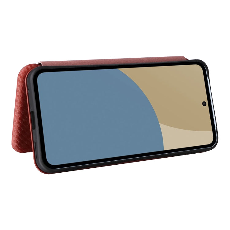 For Sharp Aquos Sense9 Carbon Fiber Texture Flip Leather Phone Case