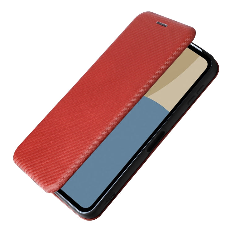 For Sharp Aquos Sense9 Carbon Fiber Texture Flip Leather Phone Case