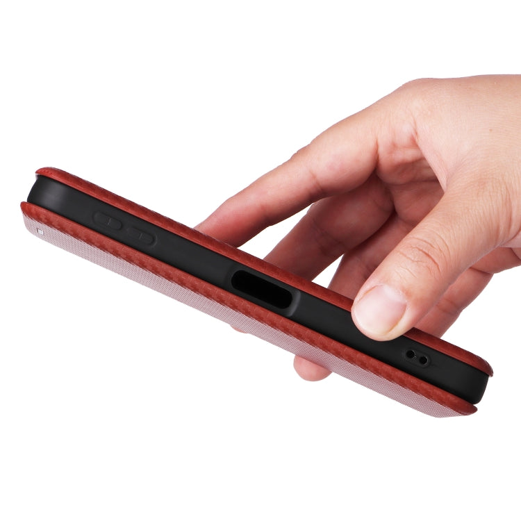 For Sharp Aquos Sense9 Carbon Fiber Texture Flip Leather Phone Case