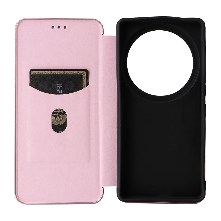 For Sharp Aquos R9 Pro Carbon Fiber Texture Flip Leather Phone Case