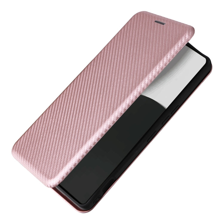 For Sharp Aquos R9 Pro Carbon Fiber Texture Flip Leather Phone Case