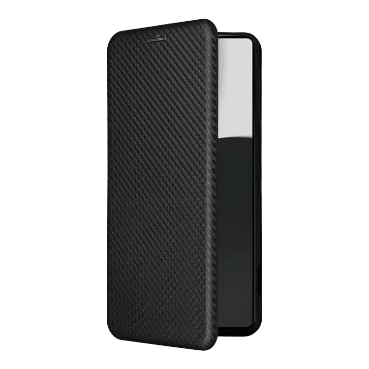 For Sharp Aquos R9 Pro Carbon Fiber Texture Flip Leather Phone Case