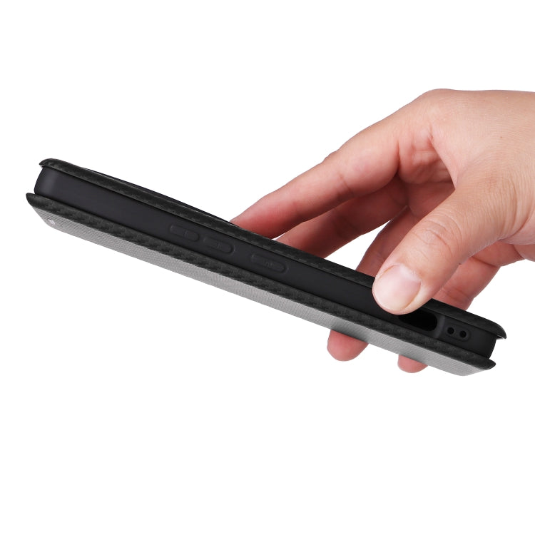For Sharp Aquos R9 Pro Carbon Fiber Texture Flip Leather Phone Case