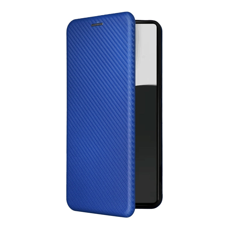 For Sharp Aquos R9 Pro Carbon Fiber Texture Flip Leather Phone Case