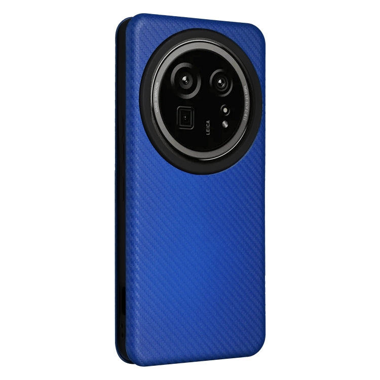 For Sharp Aquos R9 Pro Carbon Fiber Texture Flip Leather Phone Case