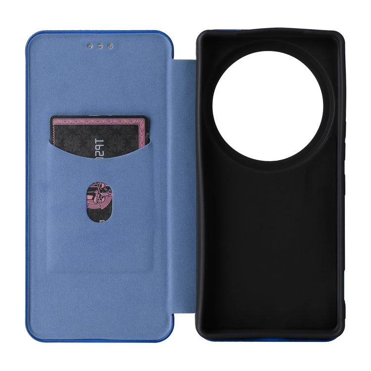 For Sharp Aquos R9 Pro Carbon Fiber Texture Flip Leather Phone Case