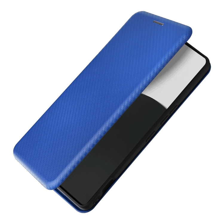 For Sharp Aquos R9 Pro Carbon Fiber Texture Flip Leather Phone Case