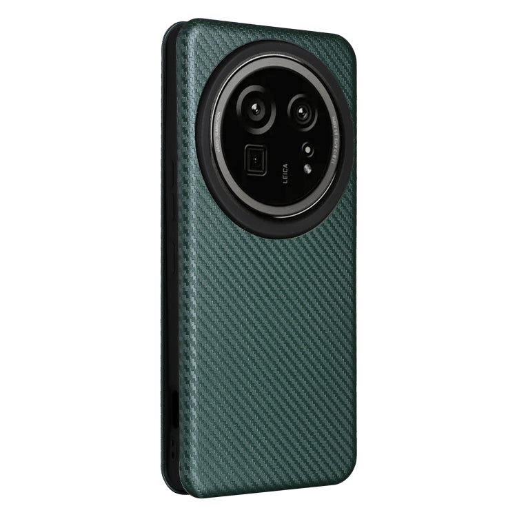 For Sharp Aquos R9 Pro Carbon Fiber Texture Flip Leather Phone Case