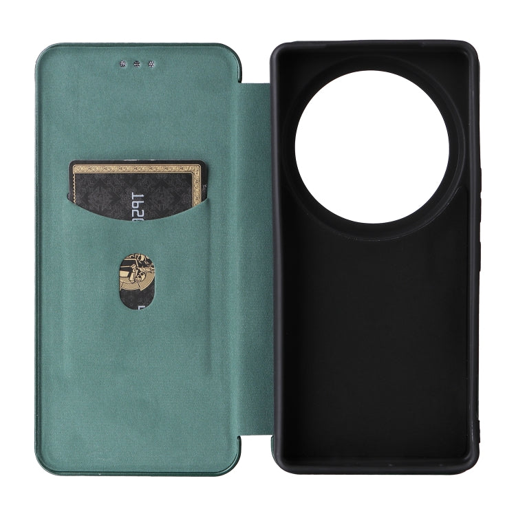 For Sharp Aquos R9 Pro Carbon Fiber Texture Flip Leather Phone Case